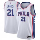 Men & Youth #21 Joel Embiid Philadelphia 76ers Association Edition White Jersey