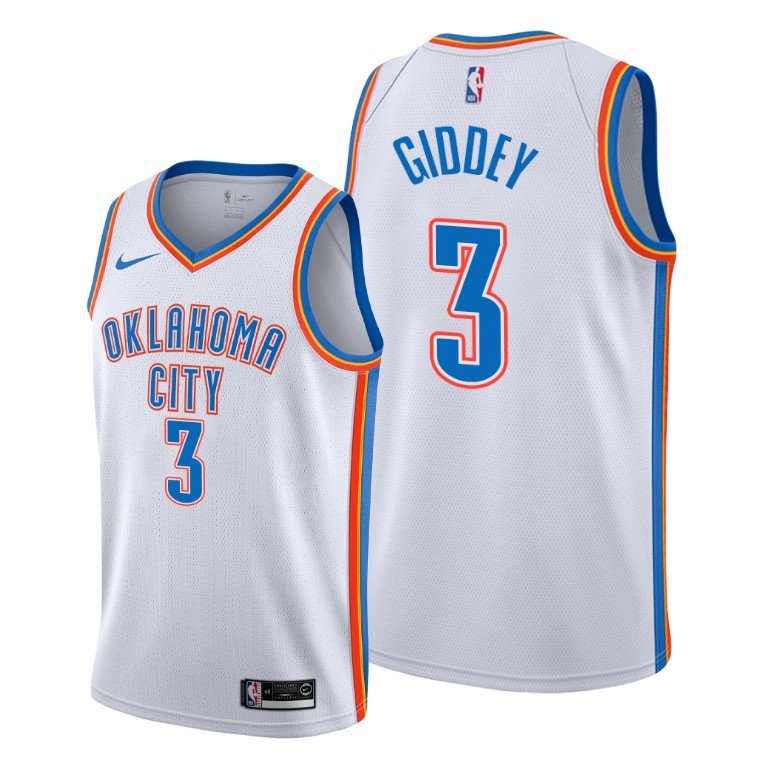 Men & Youth #3 Josh Giddey Oklahoma City Thunders Association Edition Black Jersey