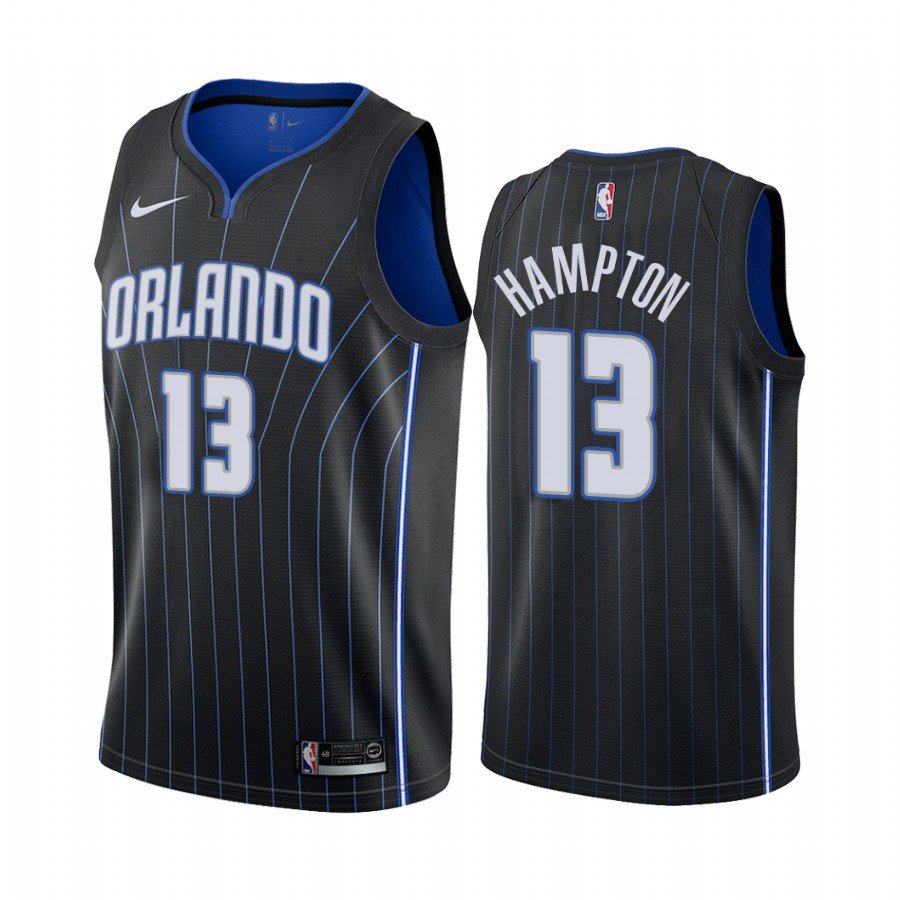 Men & Youth #13 R.J. Hampton Orlando Magic Statement Edition Black Jersey