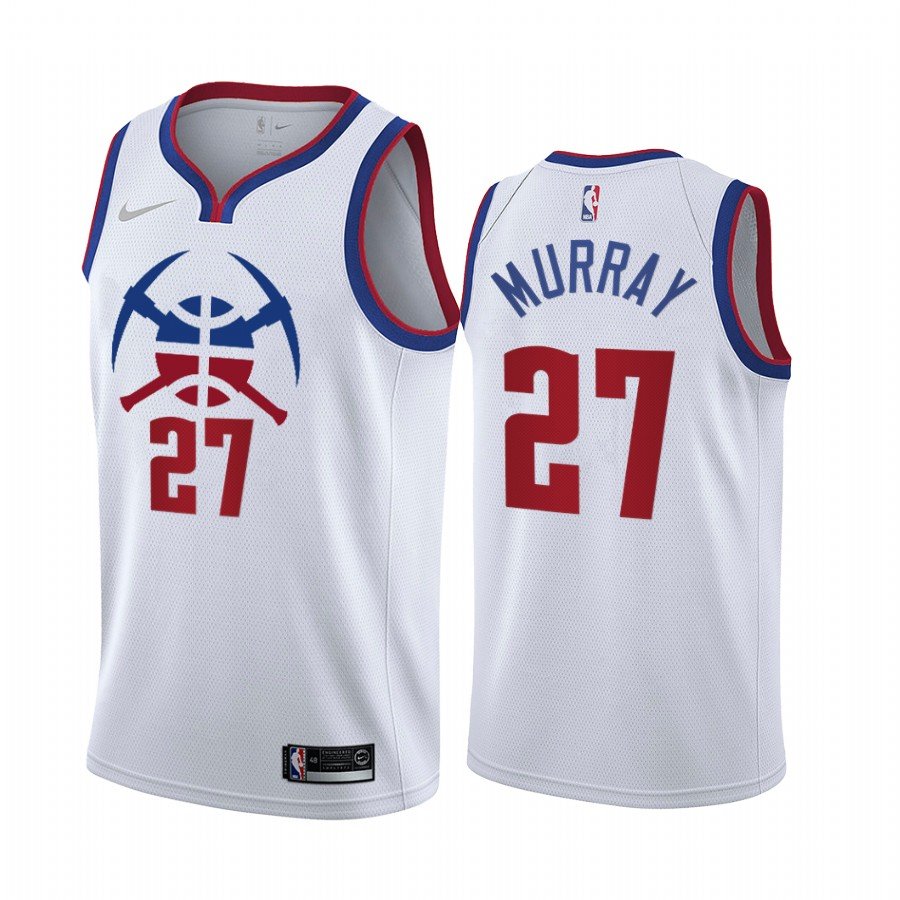 Men & Youth #27 Jamal Murray Denver Nuggets 2021 Earned Edition White Jersey