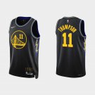 Men & Youth #11 Klay Thompson Golden State Warriors 75th Anniversary City Edition Black Jersey