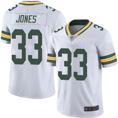 Men & Youth Kids #33 Aaron Jones Green Bay Packers Color Rush Limited White Jersey