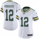 Women's #12 Aaron Rodgers Green Bay Packers Color Rush Limited White Jersey