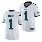 Men & Youth #1 Jalen Hurts Philadelphia Eagles Vapor Limited White Jersey
