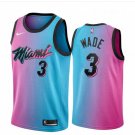 Men & Youth #3 Dwyane Wade Miami Heat  City Edition Blue Jersey