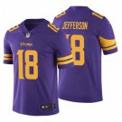 Men & Youth #18 Justin Jefferson Minnesota Vikings Color Rush Limited Purple Jersey