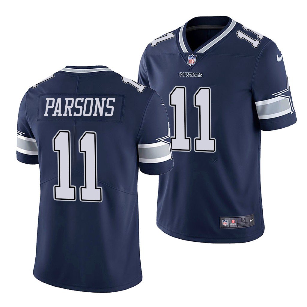Men & Youth Kids #11 Micah Parsons Dallas Cowboys Color Rush Limited Navy Jersey
