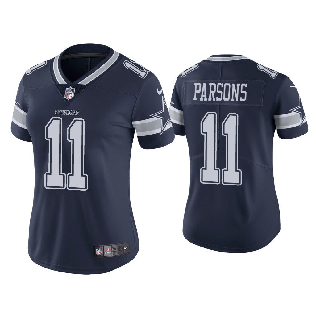 Women's #11 Micah Parsons Dallas Cowboys Color Rush Limited Navy Blue Jersey