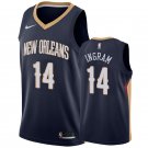 Men & Youth Kids #14 Brandon Ingram New Orleans Pelicans Icon Edition Navy Jersey