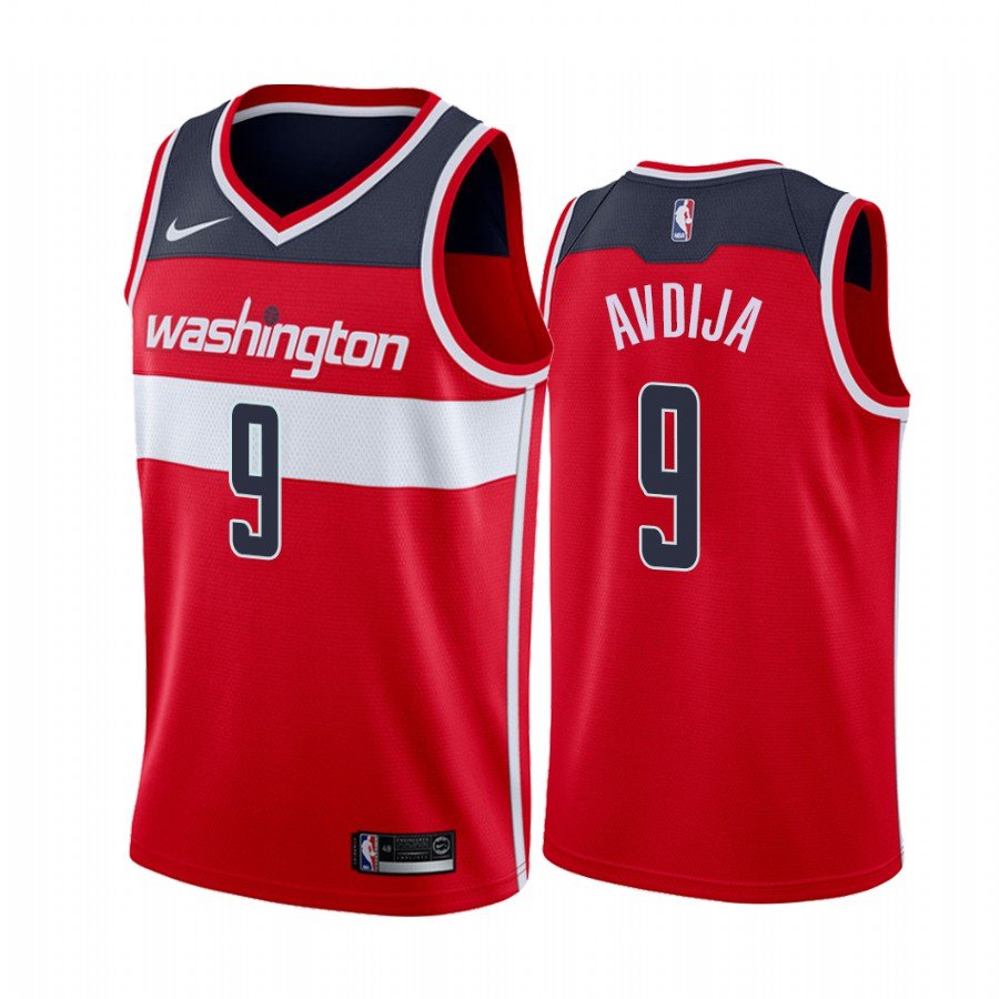 Men & Youth Kids #9 Deni Avdija Washington Wizards Icon Edition Red Jersey