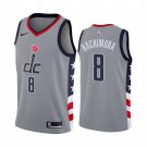 Men & Youth Kids #8 Rui Hachimura Washington Wizards City Edition Gray Jersey