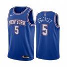 Men & Youth Kids #5 Immanuel Quickley New York Knicks Statement Edition Blue Jersey