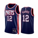Men & Youth Kids #12 Joe Harris Brooklyn Nets 75th Anniversary City Edition Blue Jersey