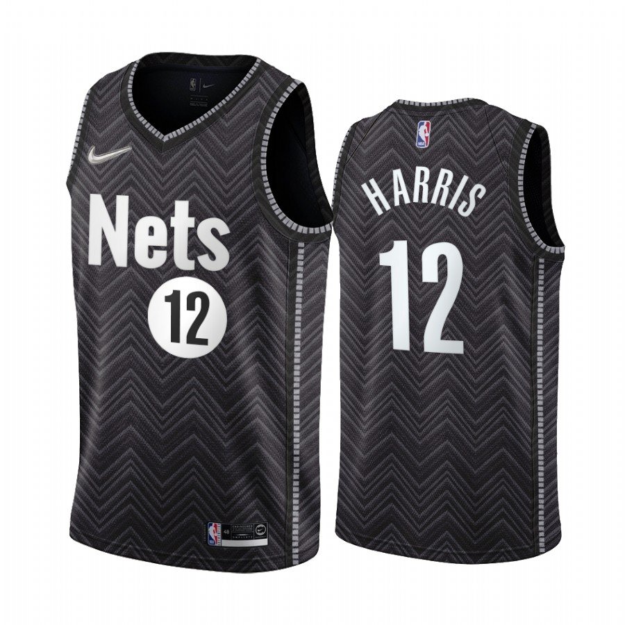 Men & Youth Kids #12 Joe Harris Brooklyn Nets 2021 Earned Edition Gray Jersey