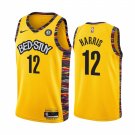 Men & Youth Kids #12 Joe Harris Brooklyn Nets City Edition Yellow Jersey