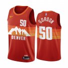 Men & Youth Kids #50 Aaron Gordon Denver Nuggets City Edition Orange Jersey