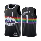 Men & Youth Kids #1 Michael Porter Jr. Denver Nuggets City Edition Black Jersey