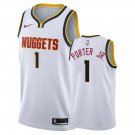 Men & Youth Kids #1 Michael Porter Jr. Denver Nuggets Association Edition White Jersey