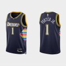 Men & Youth Kids #1 Michael Porter Jr. Denver Nuggets 75th Anniversary City Edition Navy Jersey