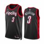 Men & Youth Kids #3 C.J. McCollum Portland Trail Blazers 75th Anniversary City Black Jersey