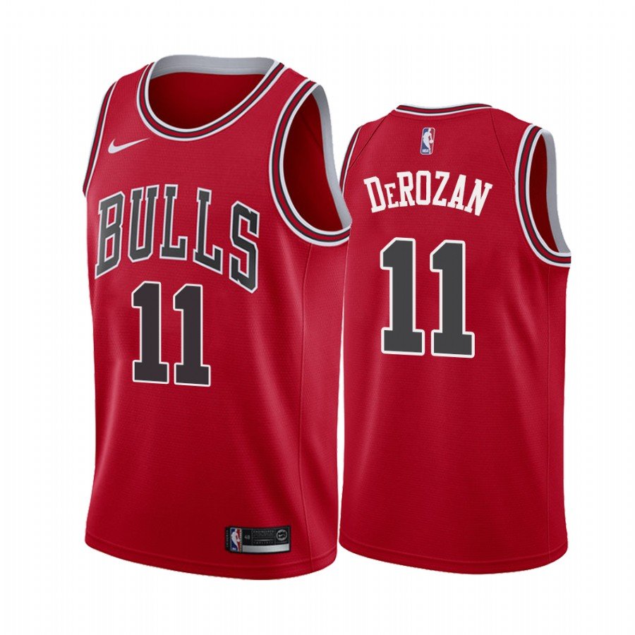 Men & Youth Kids #11 DeMar DeRozan Chicago Bulls Icon Edition Red Jersey