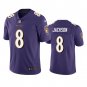 Men & Youth #8 Lamar Jackson Baltimore Ravens Color Rush Limited Purple Jersey