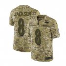 Men & Youth #8 Lamar Jackson Baltimore Ravens Salute to Service Limited Camo Jersey