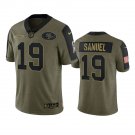 Men & Youth Kids Deebo Samuel San Francisco 49ers 2021 Salute to Service Vapor Limited Olive Jersey