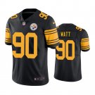 Men & Youth #90 T.J. Watt Pittsburgh Steelers Color Rush Limited Black Jersey