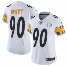 Women's #90 T.J. Watt Pittsburgh Steelers Color Rush Limited White Jersey