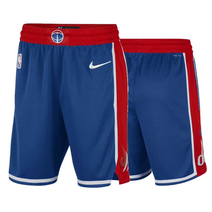 Men&acirc;��s Washington Wizards 2021-22 Season 75th Anniversary City Edition Blue Pocket Shorts