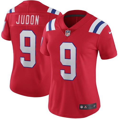 Women's #9 Matthew Judon New England Patriots Color Rush Limited Red Jersey