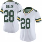 Women's #28 AJ Dillon Green Bay Packers Color Rush Limited White Jersey