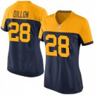 Women's #28 AJ Dillon Green Bay Packers Color Rush Limited Navy Blue Jersey