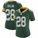 Women's #28 AJ Dillon Green Bay Packers Color Rush Limited Green Jersey