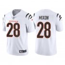 Men & Youth Kids #28 Joe Mixon Cincinnati Bengals Color Rush Vapor Limited White Jersey