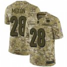 Men & Youth Kids #28 Joe Mixon Cincinnati Bengals Salute to Service Vapor Limited Camo Jersey