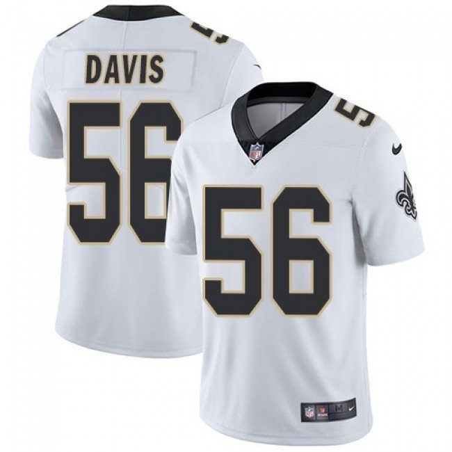 Men & Youth #56 Demario Davis New Orleans Saints Color Rush Limited White Jersey