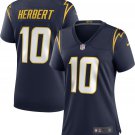Women's #10 Justin Herbert Los Angeles Chargers Vapor Limited Navy Blue Jersey