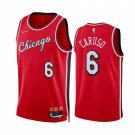 2021 Men & Youth Kids #6 Alex Caruso Chicago Bulls 75th Season Diamond City Edition Red Jersey