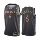 Men & Youth Kids #6 Alex Caruso Chicago Bulls City Edition Black Jersey