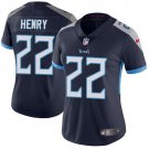 Women's #22 Derrick Henry Tennessee Titans Color Rush Limited Navy Blue Jersey