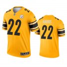 Men & Youth #22 Najee Harris Pittsburgh Steelers Inverted Legend Color Rush Limited Gold Jersey