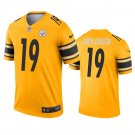 Men's #19 JuJu Smith-Schuster Pittsburgh Steelers Inverted Legend Limited Gold Jersey
