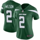 Women's #2 Zach Wilson New York Jets Color Rush Vapor Limited Green Jersey