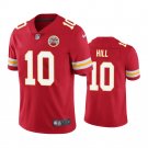 Men & Youth Kids #10 Tyreek Hill Kansas City Chiefs Color Rush Vapor Limited Red Jersey