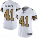 Women's #41 Alvin Kamara New Orleans Saints Color Rush Limited White Jersey