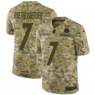 Men & Youth #7 Ben Roethlisberger Pittsburgh Steelers Salute to Service Limited Camo Jersey