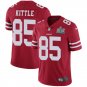 Men & Youth Kids #85 George Kittle San Francisco 49ers Super Bowl LIV Vapor Limited Red Jersey