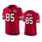 Men & Youth Kids #85 George Kittle San Francisco 49ers Super Bowl LIV Vapor Limited Red Jersey